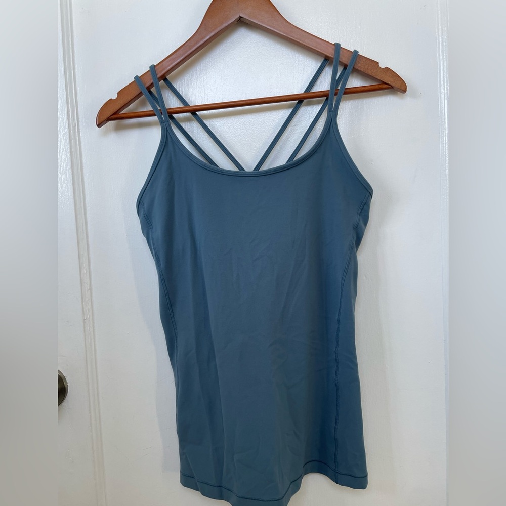 Lululemon Blue Strappy Women's Tank Top size 8